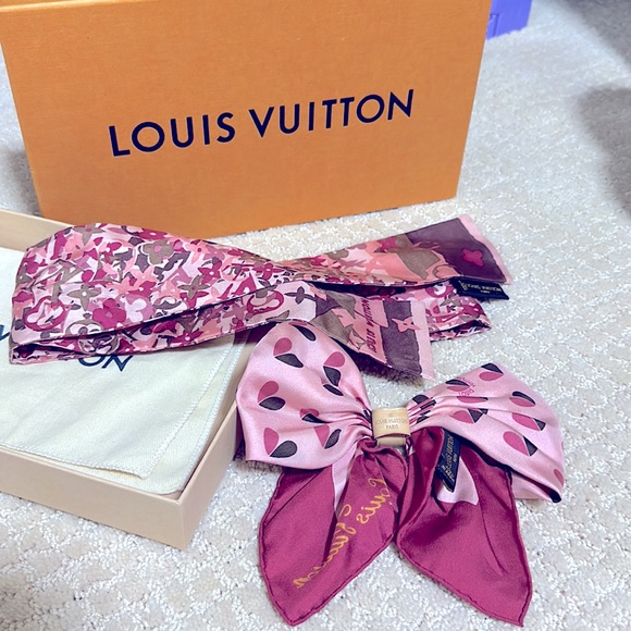 Louis Vuitton scarf - Special Edition - Neck Bow with leather - Picture 5 of 5
